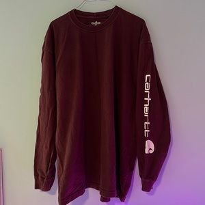 Men’s Carhartt Long Sleeve T Shirt Brown